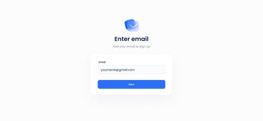 Enter email during registration process Crewlinker